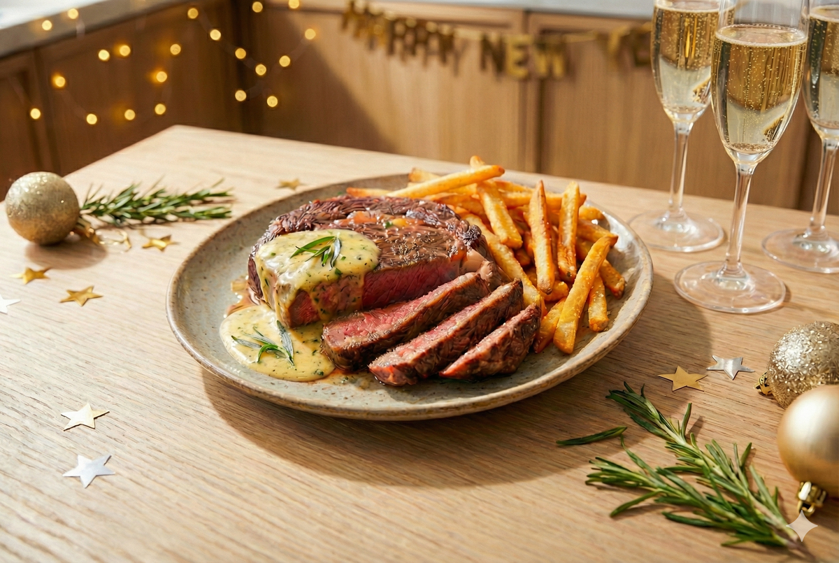 New Year’s Eve Luxury at Home: Steak Frites & Béarnaise with ONYX Cookware