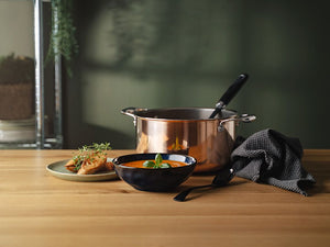 COPPER HYBRID NON-STICK POT SET - 2 PCS - 4
