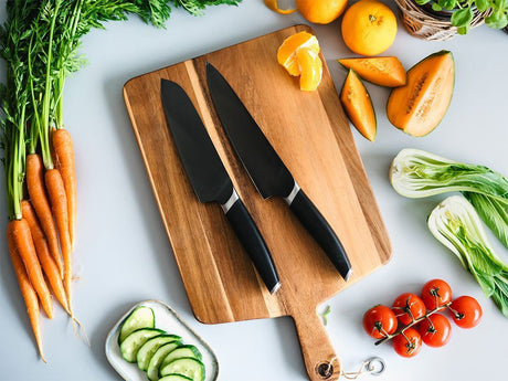 2-PCS CHEF-SANTOKU KNIFE SET - 2