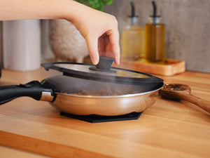MIXED FRYING PAN WITH DETACHABLE HANDLE 2-PC WOK SET - 4