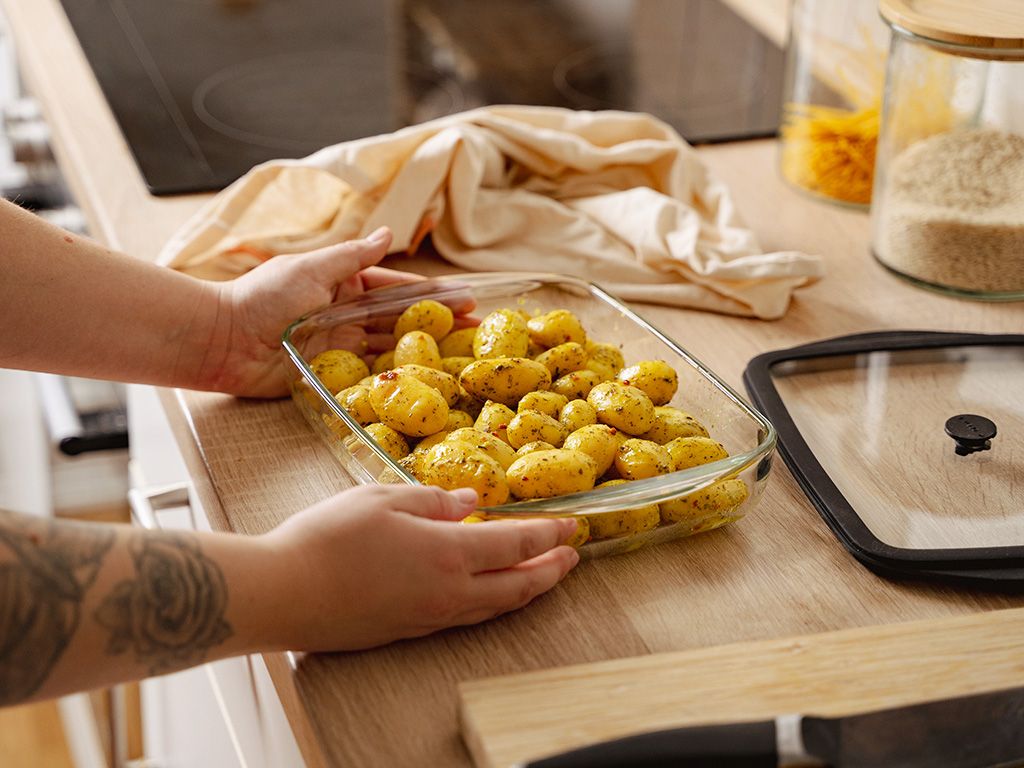 OVENPROOF GLASS DISH - 2L - 6