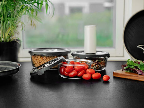 ROUND VACUUM GLASS CONTAINER – 1400ML - 2