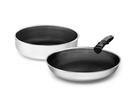 FRYING PAN WITH DETACHABLE HANDLE 2-PC SAUTE SET - 1
