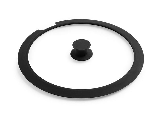 HANDLELESS GLASS LID – 28CM - 1
