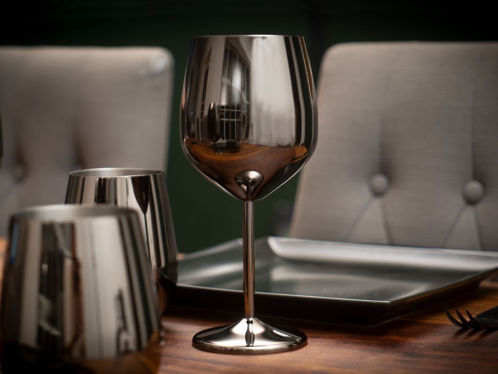 STAINLESS STEEL WINE GLASS - 2