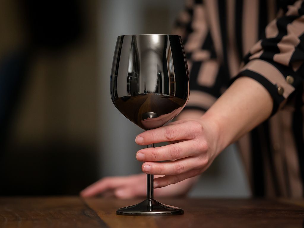 STAINLESS STEEL WINE GLASS - 5