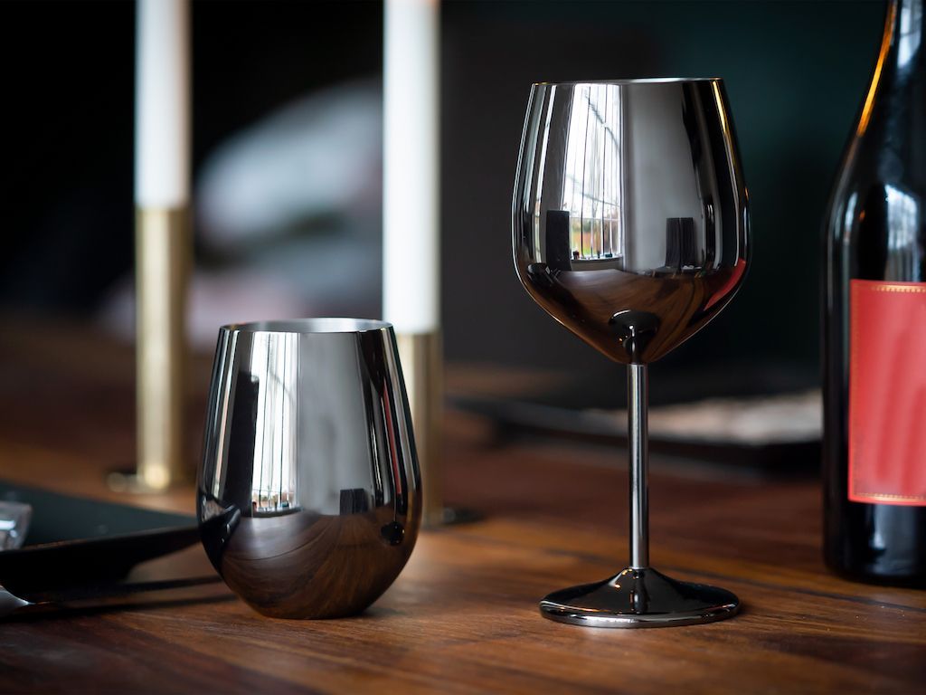 STAINLESS STEEL WINE GLASS - 6