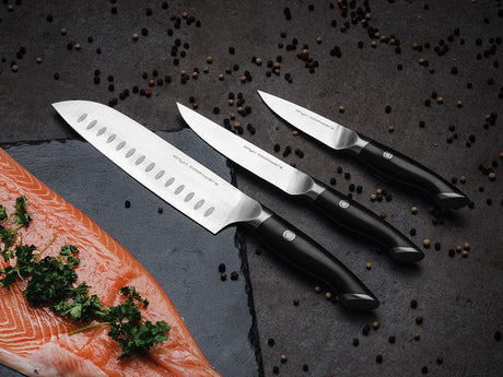 3-PCS SANTOKU-UTILITY-PARING KNIFE SET - 2