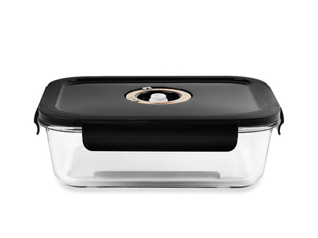RECTANGLE VACUUM GLASS CONTAINER - 1040ML - 1