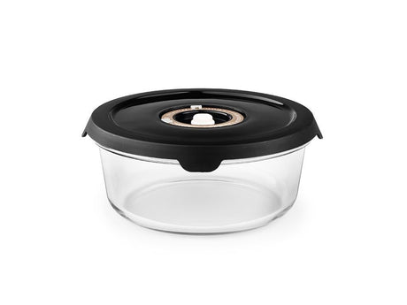 ROUND VACUUM GLASS CONTAINER – 930ML - 1